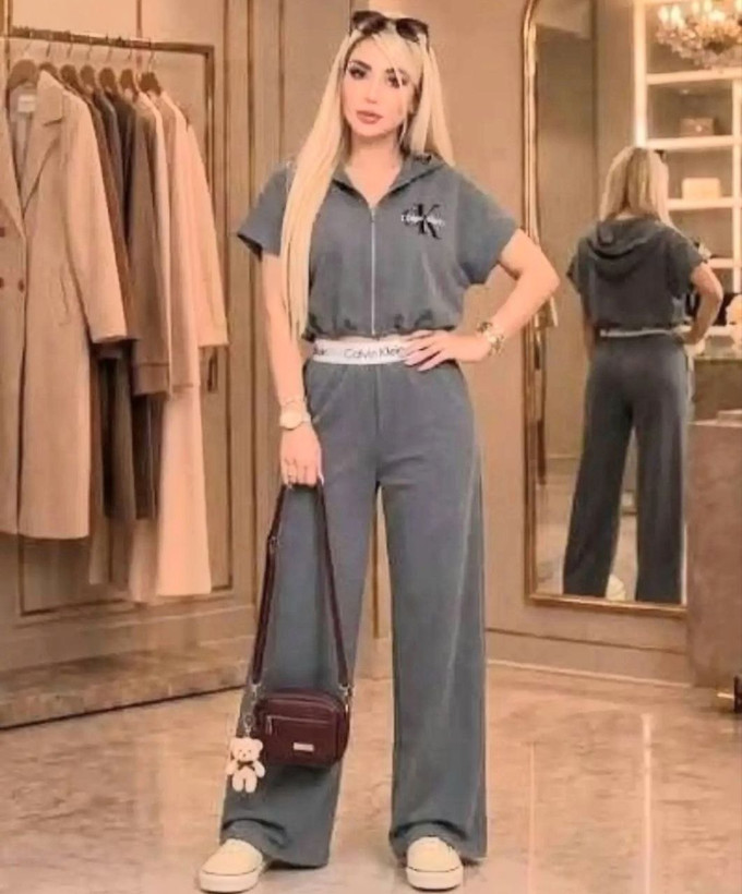 ست شلوار جاگر بگ و وست زنانه مدل کلوین