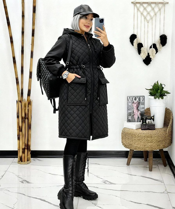 کاپشن زنانه داخل پشم شیشه مدل اسرا